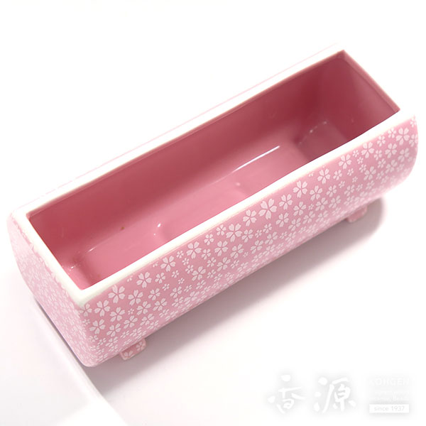 瀬戸焼　古瀬戸　染付秋草文　三つ足香炉　火入れ　V　R7933 瀬戸焼 古瀬戸 染付秋草文 三つ足香炉 火入れ V R7933
