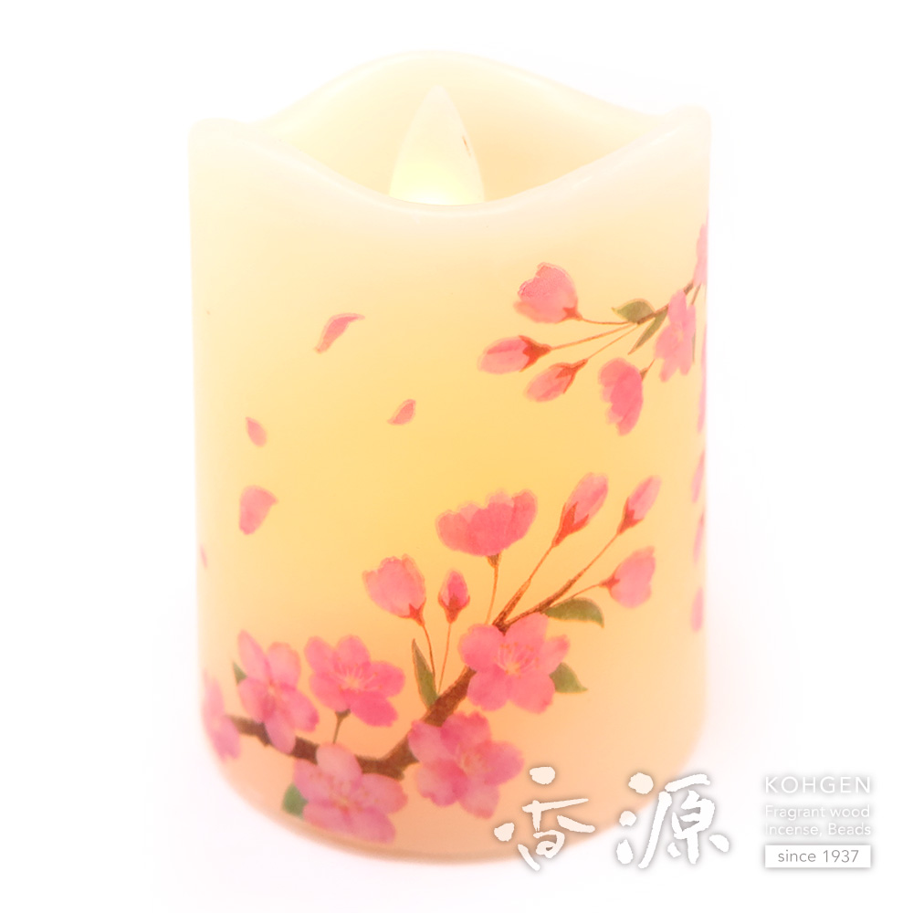 カメヤマ LEDローソク いろはあかり SS 桜の通販 - お香専門店香源