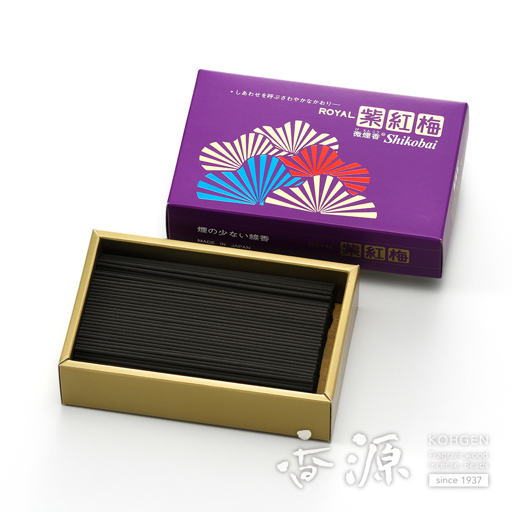 誠寿堂のお線香 ロイヤル紫紅梅 大バラ詰
