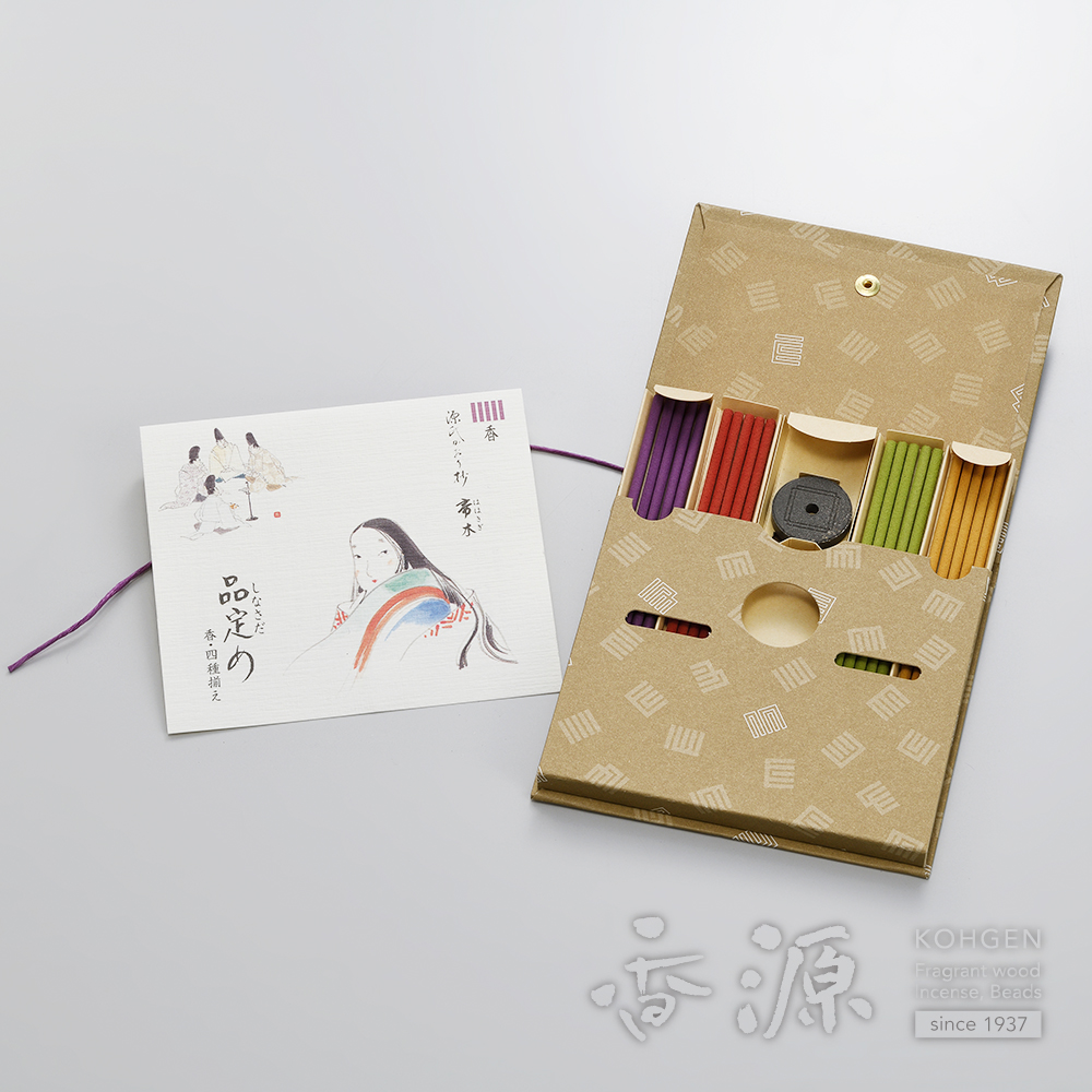 香老舗】松栄堂「源氏かおり抄 御にほひ箱 松風」 香道具 茶道具