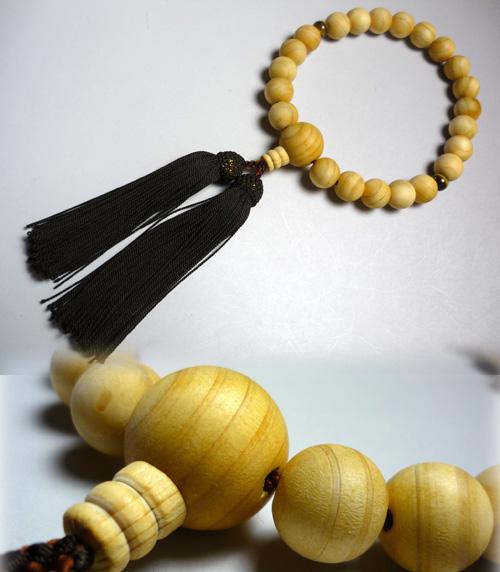 男性用数珠 台湾檜22玉 虎目石2点仕立ての通販 - お香専門店香源