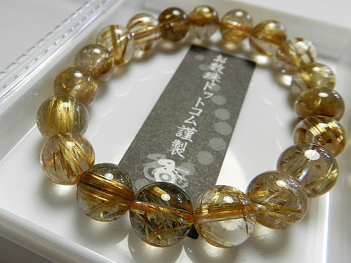 金が高騰中！金線がハッキリ！いっぱい！ゴールドルチル１０ｍｍ玉入Ｋ１８ｐｔ 金が高騰中！金線がハッキリ！いっぱい！ゴールドルチル10mm