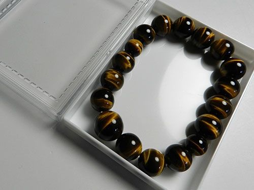 虎目石 丸玉腕輪 12mm 共仕立ての通販 - お香専門店香源