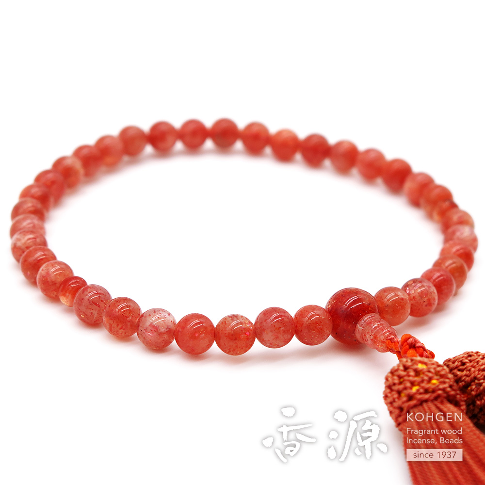 サンストーン 7mm玉 片手 共仕立ての通販 - お香専門店香源