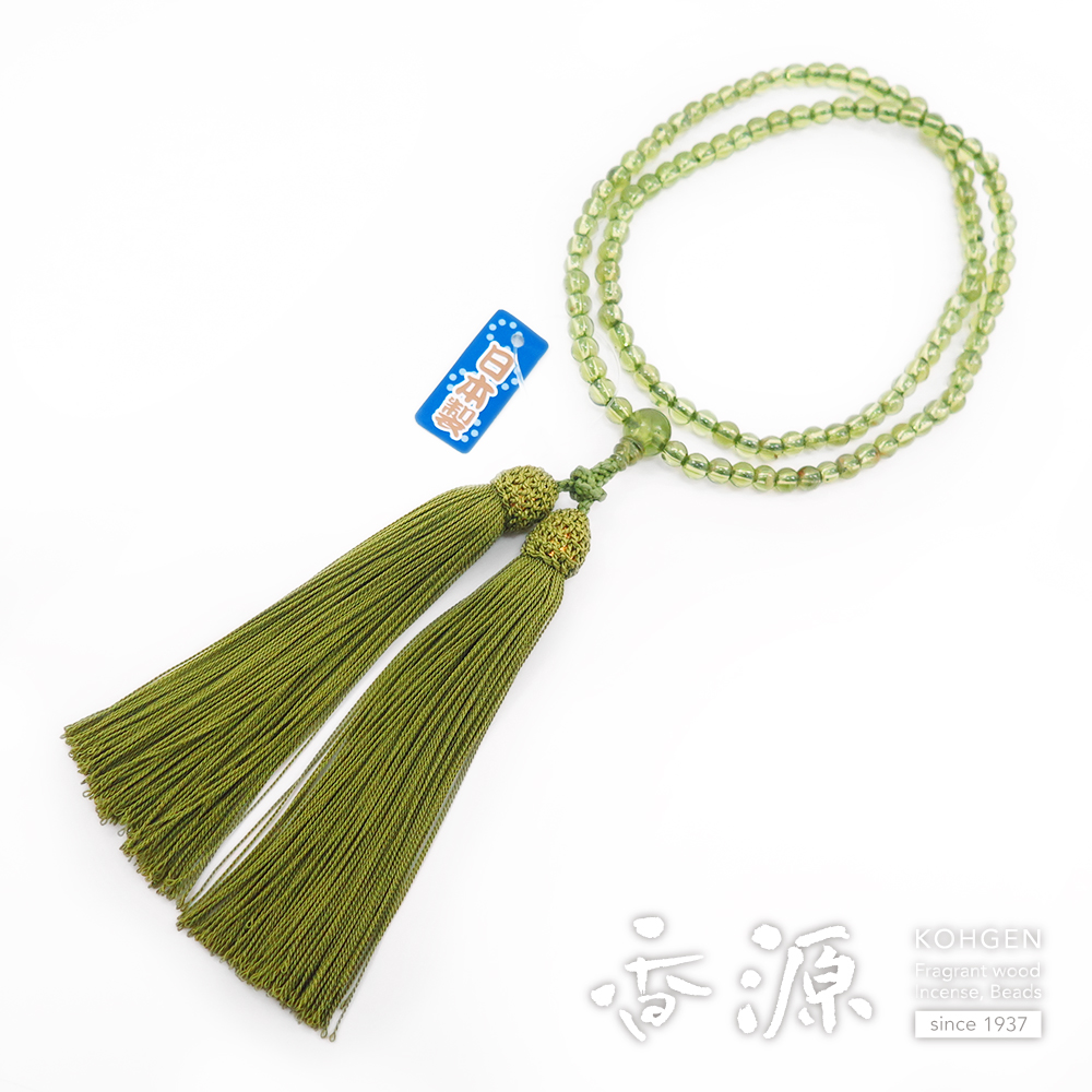 女性用数珠 ペリドット　臨済宗　共仕立て 限定品