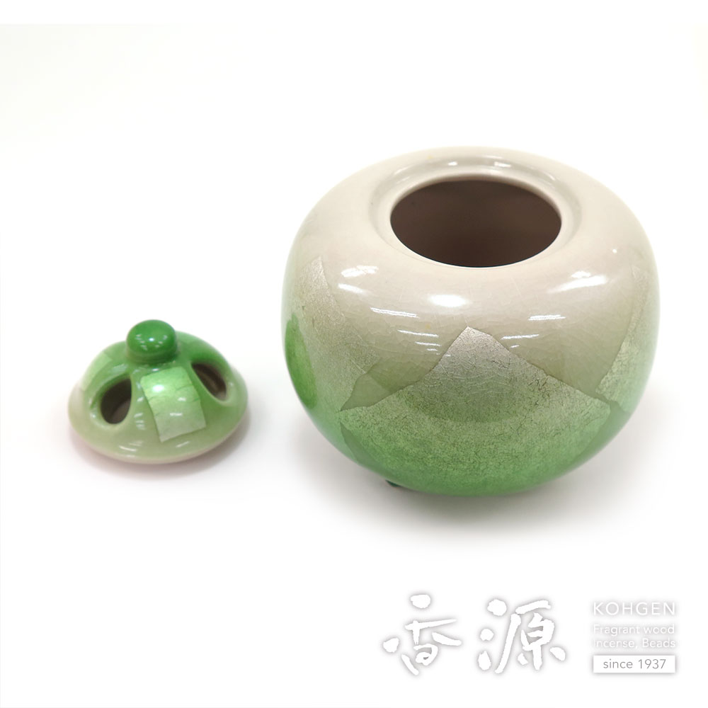 九谷焼　香炉　七福神　（金✖️深緑） 九谷焼 香炉 七福神 （金✖️深緑） 九谷焼 香炉 七福神 （金✖️深緑