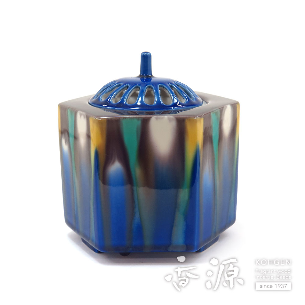 九谷焼6角香炉
