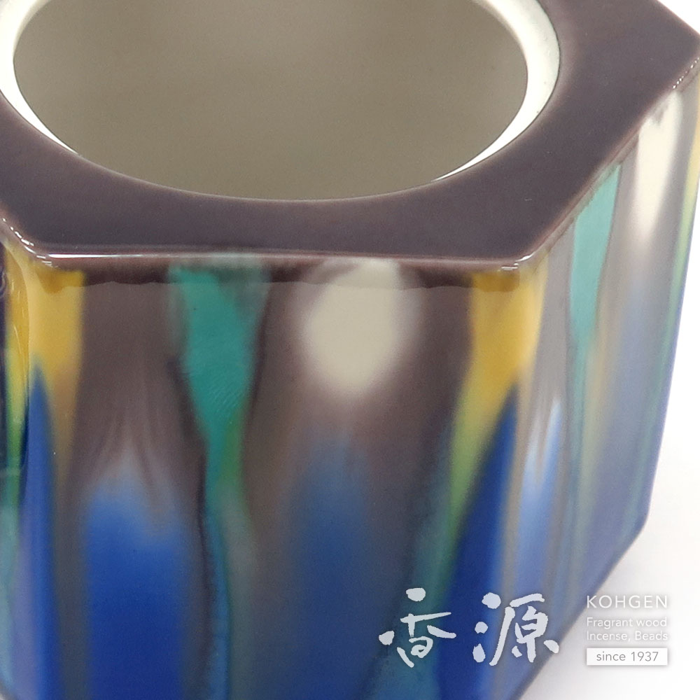 九谷焼6角香炉