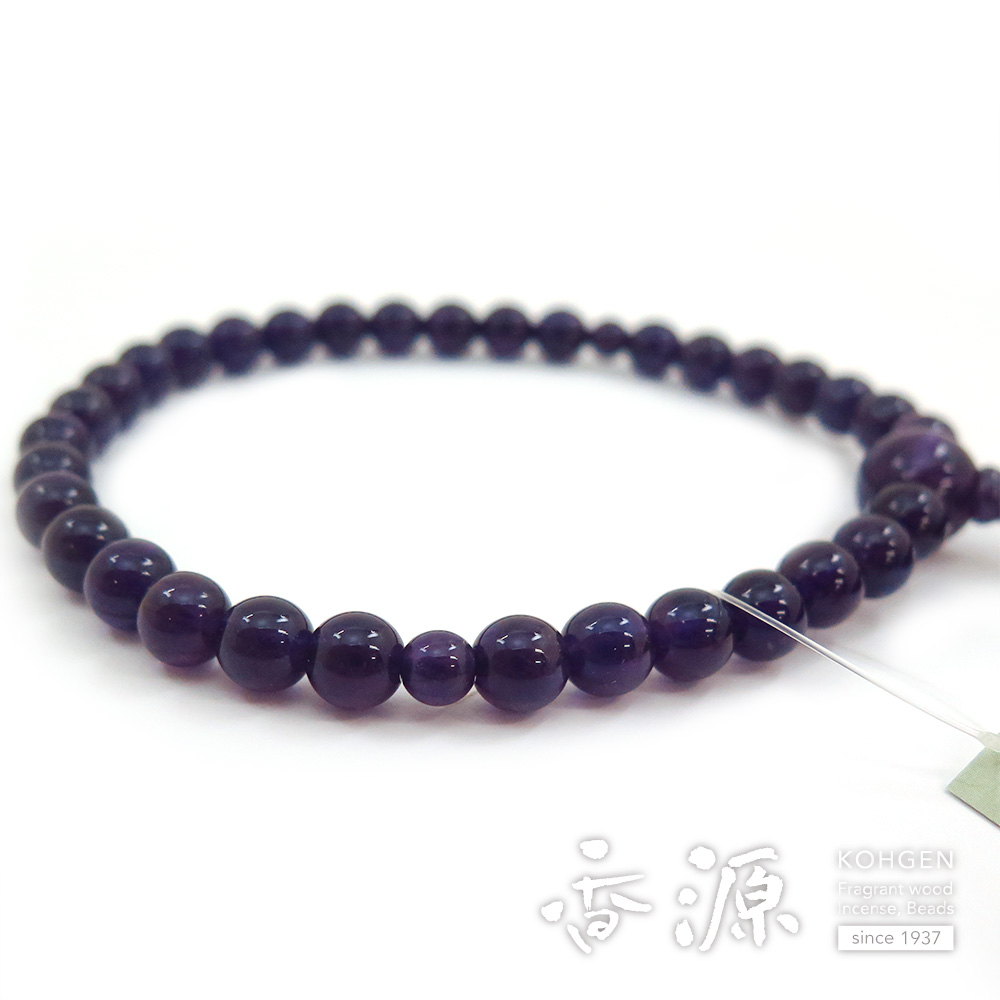 紫水晶 8mm玉 共仕立て あやめ房 限定品の通販 - お香専門店香源