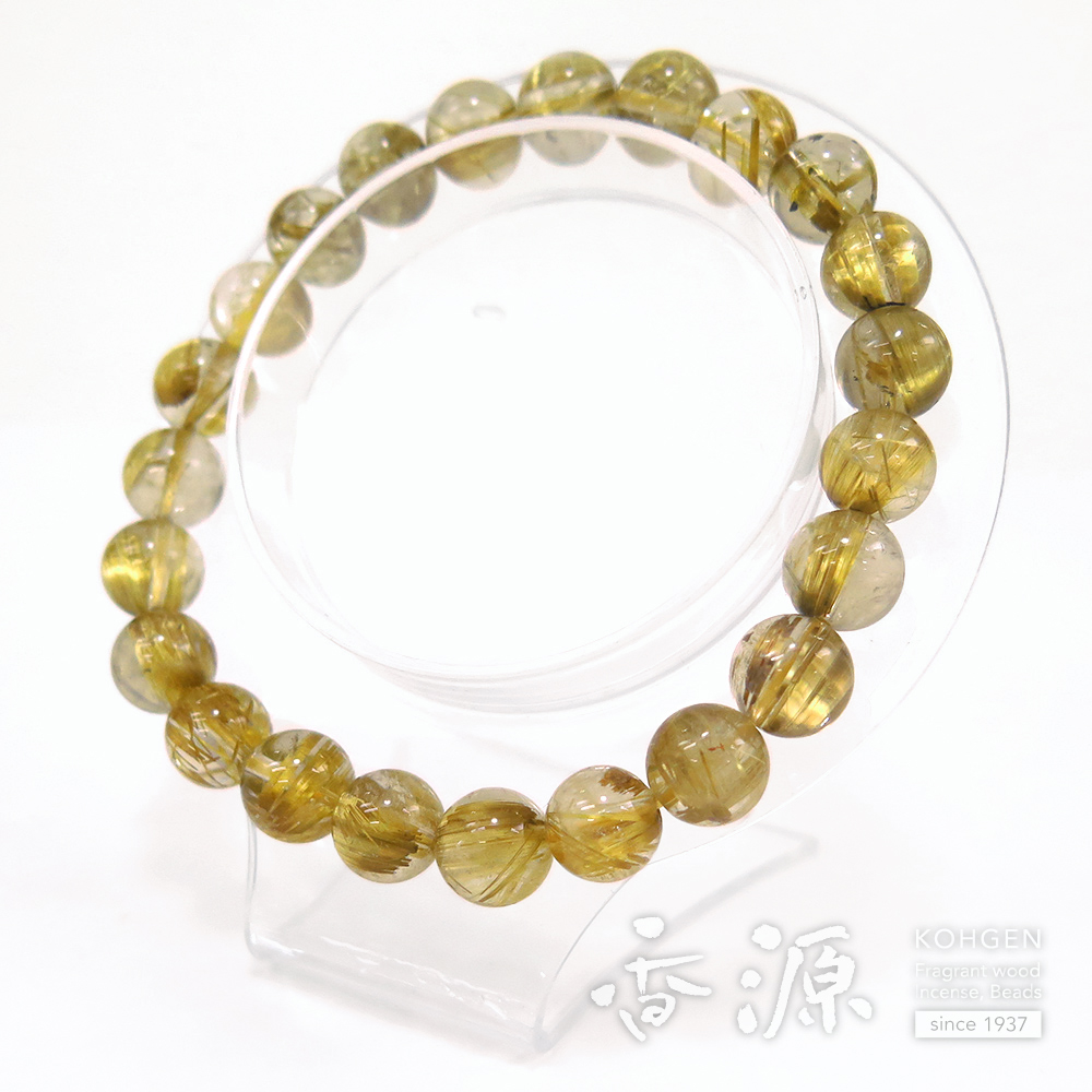 クォーツクリスタルブレスレット　ルチル　ブレスレット　クリスタル　数珠 Amazon.co.jp: 【hibikurasu】ルチルクォーツ 金運 財運