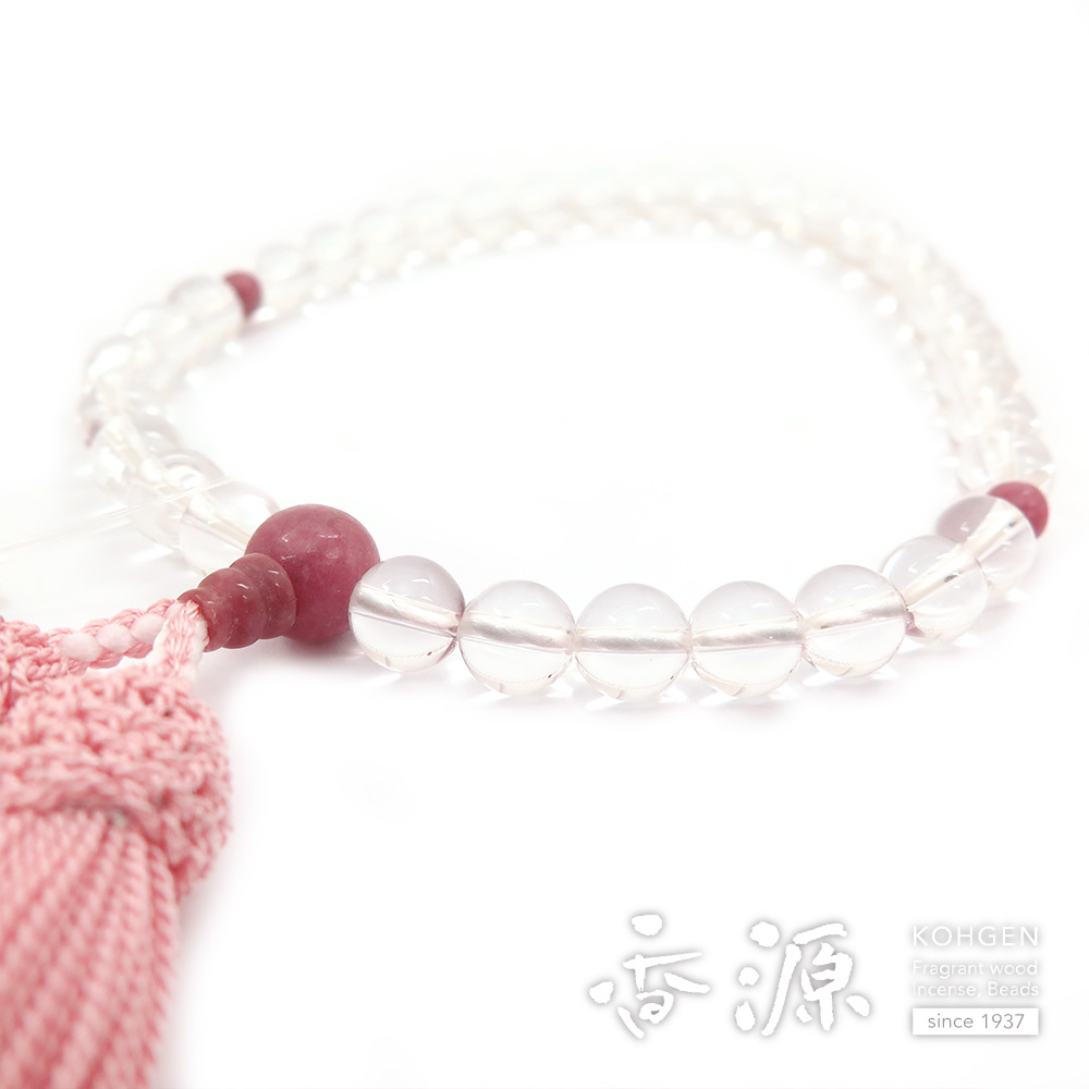 水晶 8mm玉 片手 バラ貴石仕立て 限定品の通販 - お香専門店香源