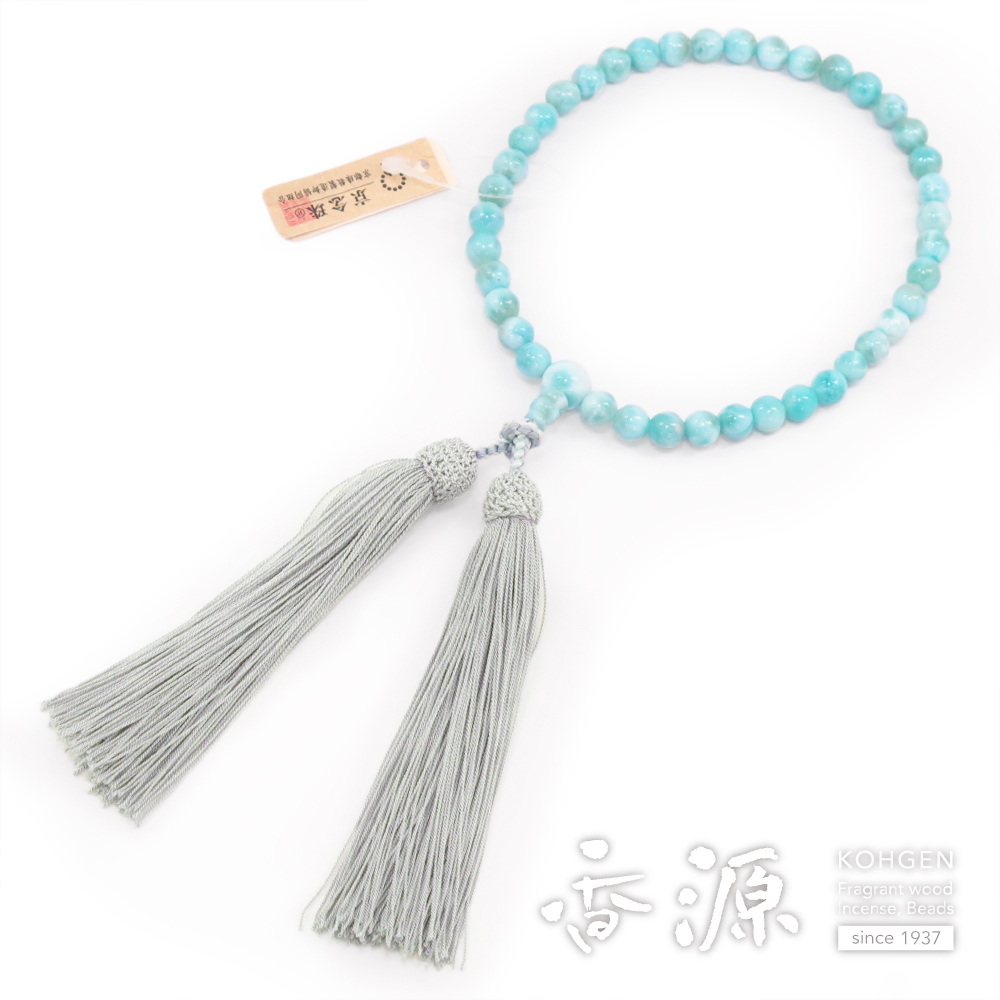 女性用数珠 ラリマー 7mm玉 共仕立て 限定品