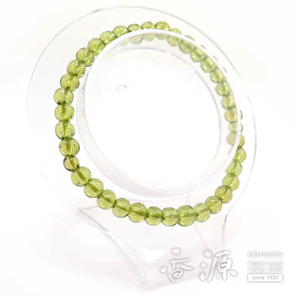 ペリドット 8mm玉 ブレスレット 腕輪念珠 ストレート 限定品