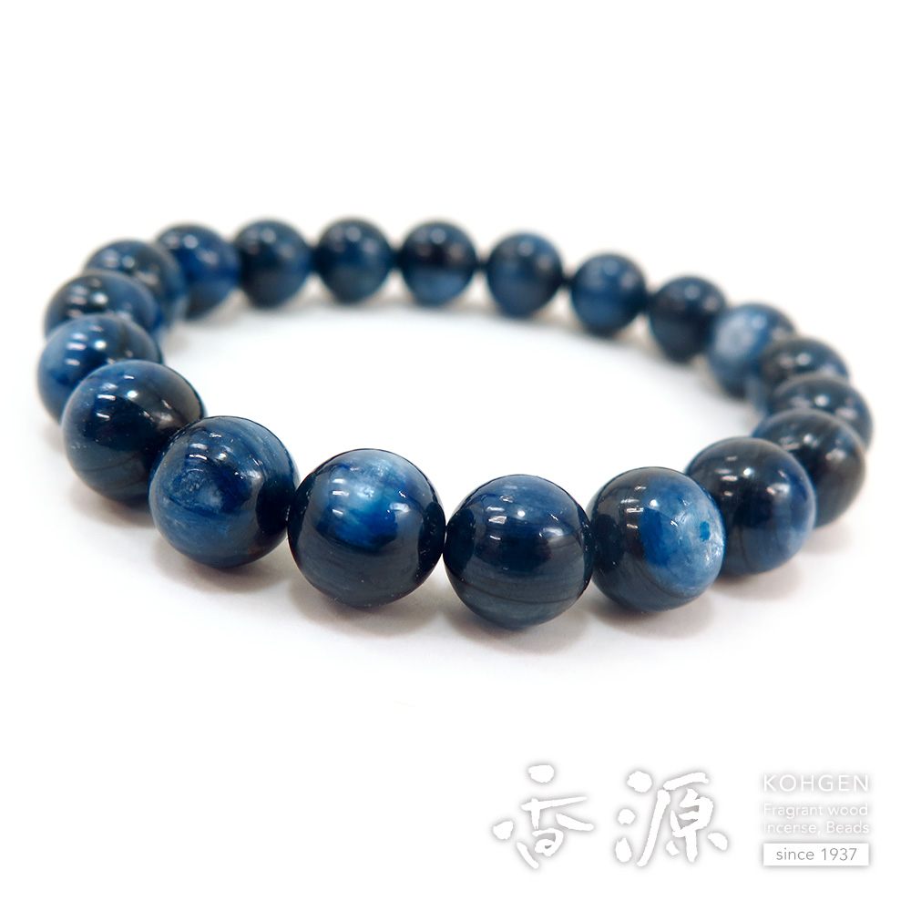 カイヤナイト 10mm玉 ブレスレット 腕輪念珠 ストレート 限定品品の