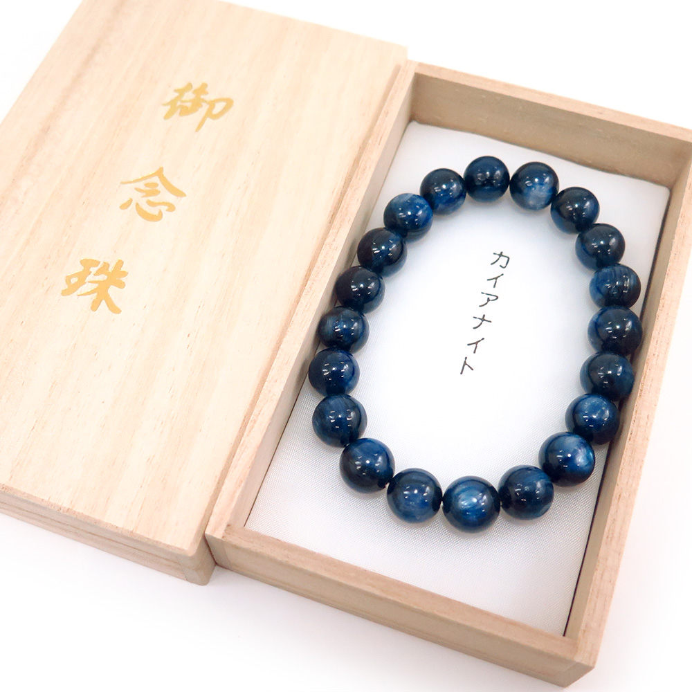腕輪念珠　ブレスレット　カイヤナイト カイヤナイト 10mm玉 ブレスレット 腕輪念珠 ストレート 限定品品の