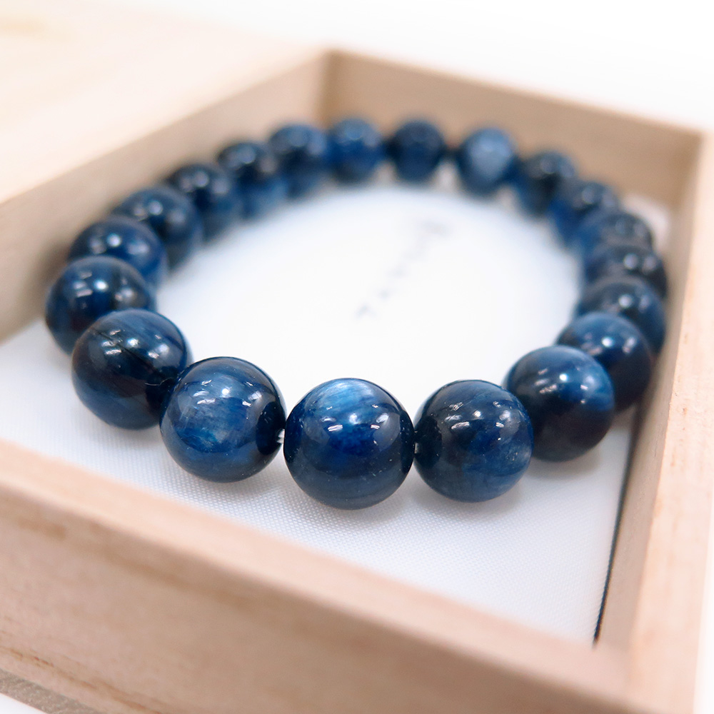 腕輪念珠　ブレスレット　カイヤナイト 楽天市場】数珠ブレスレット カイヤナイト 約8ミリ ブラジル産【腕輪
