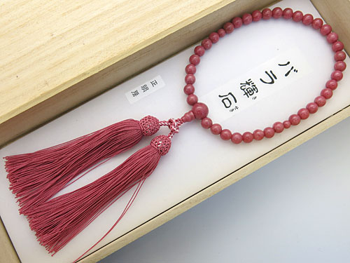 女性用数珠 バラ貴石 7mm玉 共仕立て 撫子房の通販 - お香専門店香源