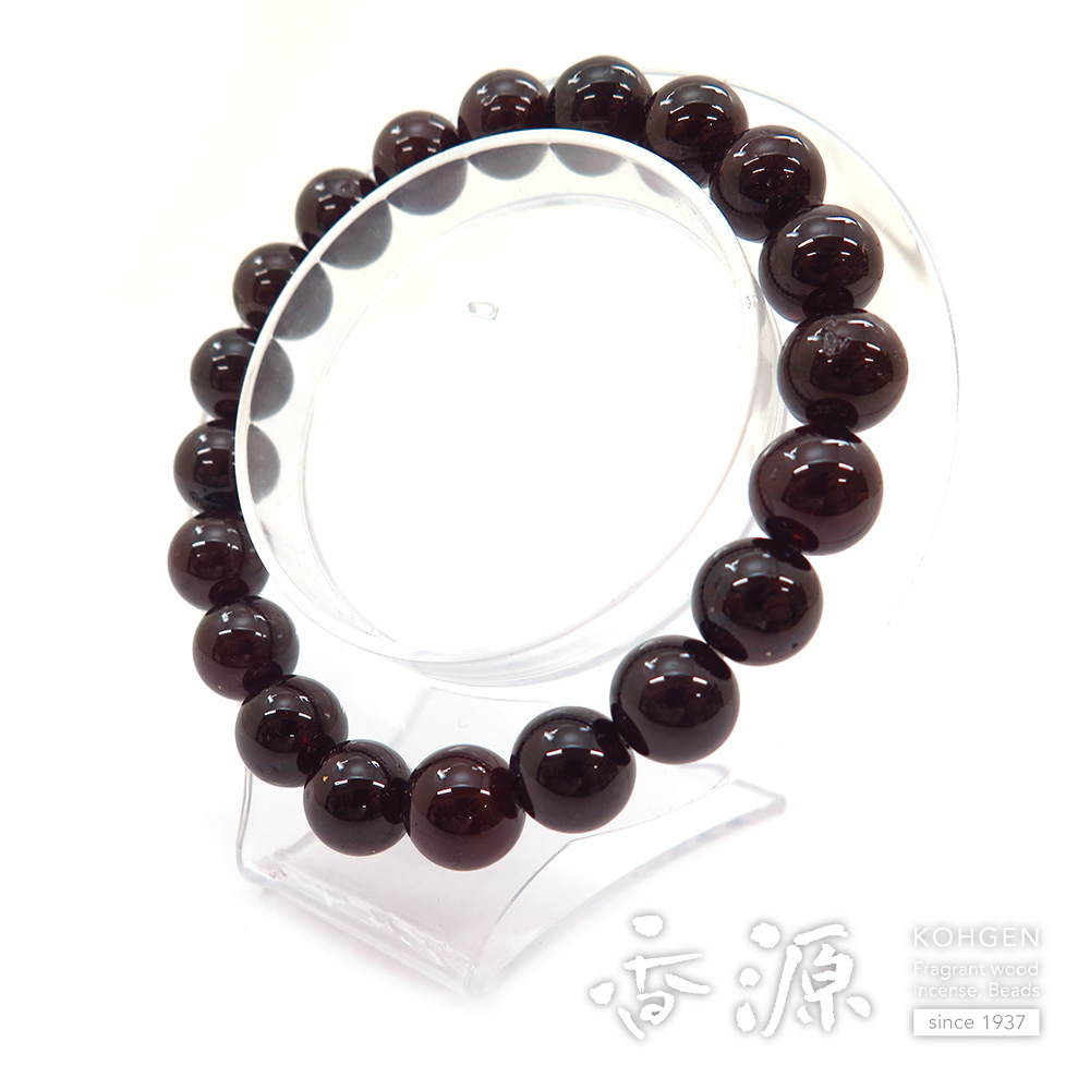 ガーネット 10mm玉 ブレスレット ストレートの通販 - お香専門店香源