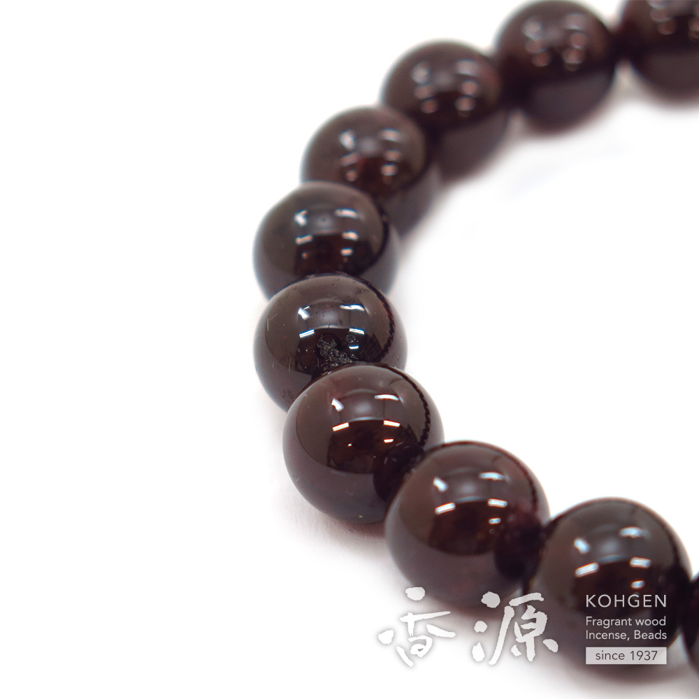 ガーネット 10mm玉 ブレスレット ストレートの通販 - お香専門店香源