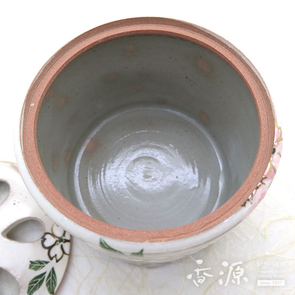 香炉  清水焼 桜 香枦 香炉 清水焼 桜 香枦