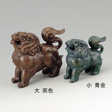 高岡銅器 香炉 獅子香炉 大 茶色の通販 - お香専門店香源
