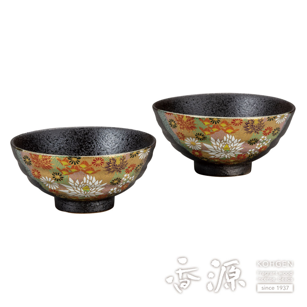 九谷焼:夫婦茶碗(織田製) 九谷焼の通販｜組飯碗（夫婦茶碗） - お香専門店 香源