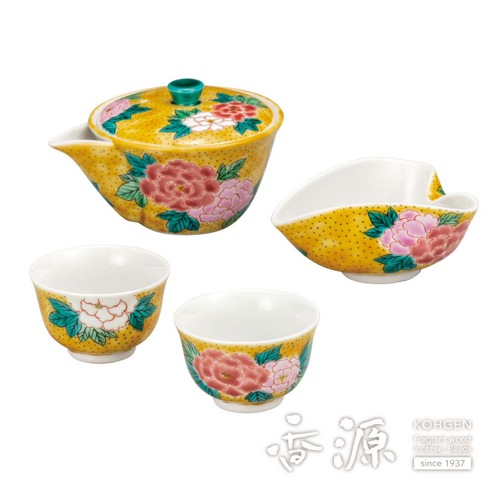 九谷焼 九谷鏑木 芦雁図　宝瓶 湯冷まし 煎茶碗 煎茶器　茶道具　鏑木 九谷焼 急須 湯呑 湯冷まし 茶道具 茶器 煎茶道具 茶器セット