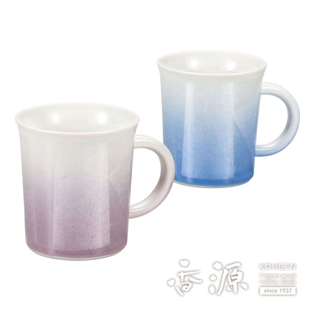 九谷焼 ペア マグカップ 銀彩 送料無料! 九谷焼 ペアマグカップ 銀彩金銀散らし 高級 陶器 日本製