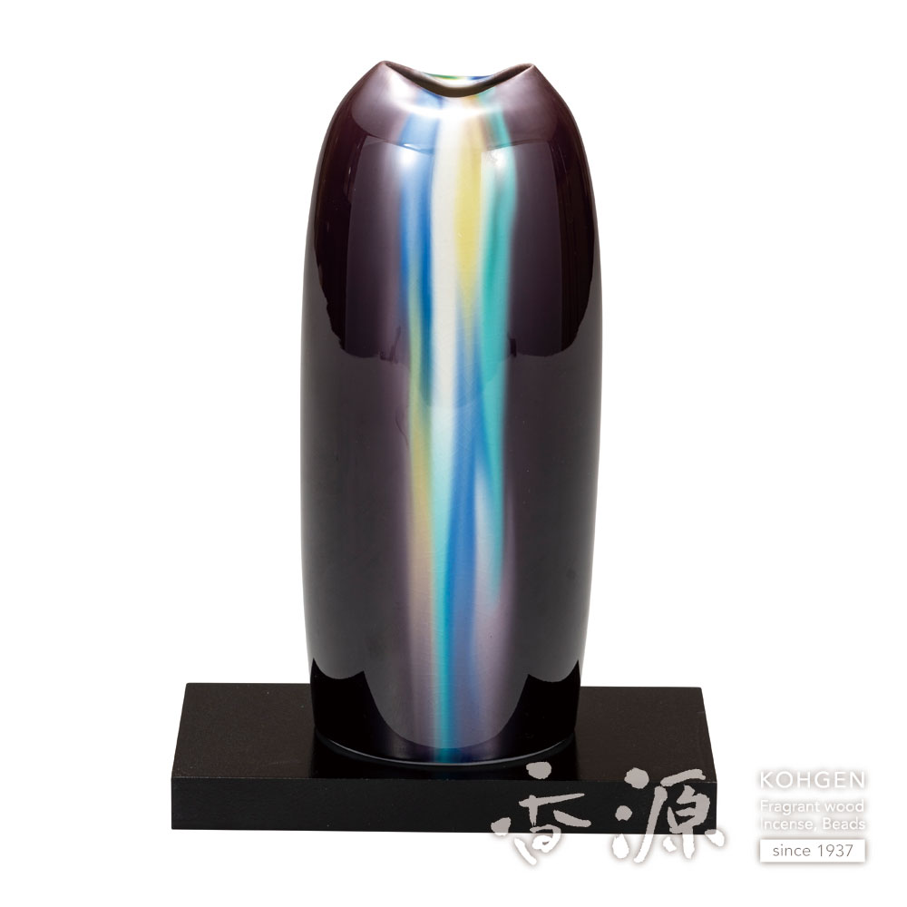 九谷焼花瓶釉彩6号花瓶