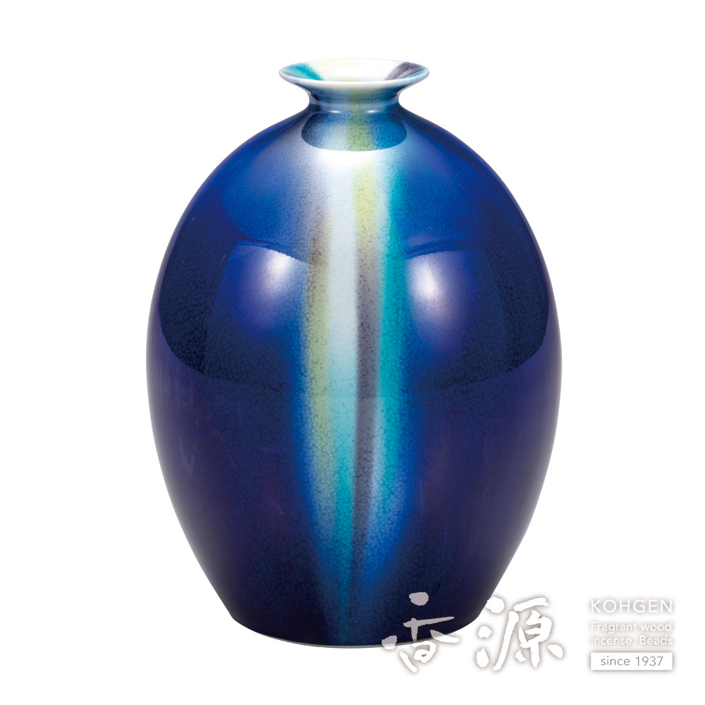 九谷焼 6号花瓶 虹河 柴田博の通販 - お香専門店香源